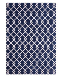 Wyld And Coco Azure Home Area Rug Blue 140 X 200 Cm - Geometric Rectangular Modern Low Pile - thumbnail 3