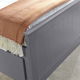 Bedmaster Enzo Grey Wooden 3 Drawer Bookcase Bed And Memory Foam Mattress - thumbnail 5