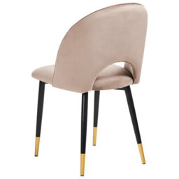 Beliani Set Of 2 Dining Chairs Magalia Velvet Taupe - thumbnail 6