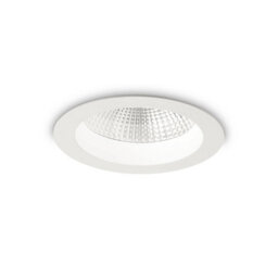 Ideal Lux Basic Led 1 Light Recessed Spotlight White Ip44 - thumbnail 1
