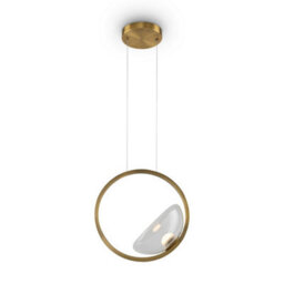 Luminosa Lighting Luminosa Maytoni Lunare Modern Integrated Led Pendant Ceiling Light Brass 3000K - thumbnail 6