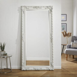 The Online Mirror Shop Leaner Mirror Grand Louis Rectangular Shape With White Frame- H 180Cmxw 90Cmxd 6.5Cm For Hanging In Entryway - thumbnail 2