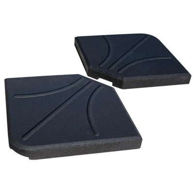 Rowlinson Overhang Parasol Base Weights 25Kg - 2 Pack - image 1