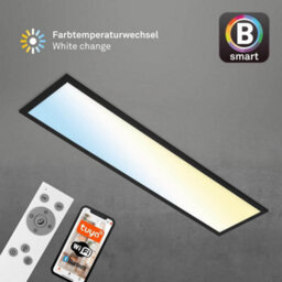 Briloner Black Smart Led Ceiling Light Panel Cct 3000 To 6500K App Voice Control 1000mm - thumbnail 4