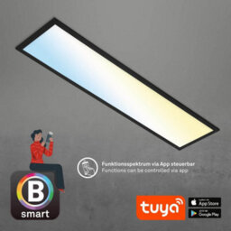 Briloner Black Smart Led Ceiling Light Panel Cct 3000 To 6500K App Voice Control 1000mm - thumbnail 6