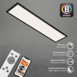 Briloner Black Smart Led Ceiling Light Panel Cct 3000 To 6500K App Voice Control 1000mm - thumbnail 5