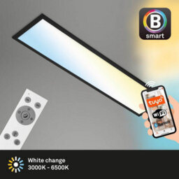 Briloner Black Smart Led Ceiling Light Panel Cct 3000 To 6500K App Voice Control 1000mm - thumbnail 2