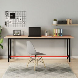 Berkfield Desk Top 200X55X2.5 Cm Solid Wood Beech