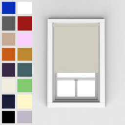 Caecus Blinds Blackout Roller Blind Natural 90Cm