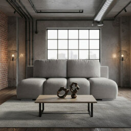 Honey Mini Sofa Bed With Storage 190X150 Cm Sleeping Surface Light Grey - thumbnail 2