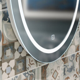 Bonita 1200mm X 600mm Oval Led Mirror With Colour Change And Demister - thumbnail 2