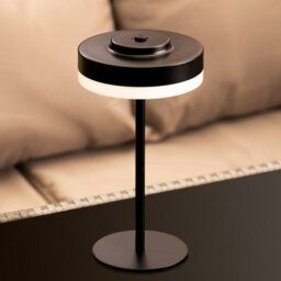 Auraglow Kensington Rechargeable Outdoor Table Lamp - Silver - thumbnail 8
