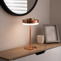 Auraglow Kensington Rechargeable Outdoor Table Lamp - Silver - thumbnail 7