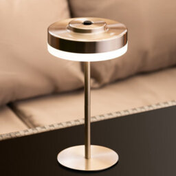 Auraglow Kensington Rechargeable Outdoor Table Lamp - Silver - thumbnail 5