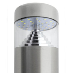 Long Life Lamps Company Modern Stainless Steel Led 12 Volt Bollard Garden Post Light Zlc046 - thumbnail 3