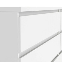 Wyld Haus Budapest Wide White Chest Of Drawers 6-Drawer Laminated Wood - thumbnail 8