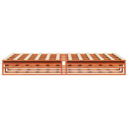 Berkfield Bed Frame Without Mattress Wax Brown 120X200 Cm Solid Wood Pine - thumbnail 5