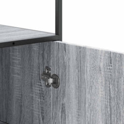 Berkfield Highboard Grey Sonoma 68X35X139 Cm Engineered Wood And Metal - thumbnail 8