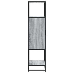 Berkfield Highboard Grey Sonoma 68X35X139 Cm Engineered Wood And Metal - thumbnail 5