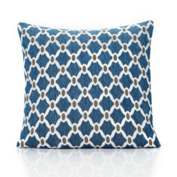 Luxury Living Berkley Luxury Geometric Chenille Cushion Teal