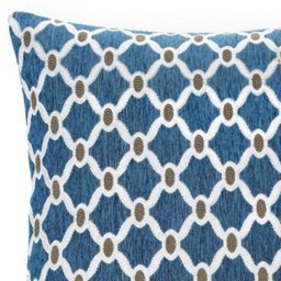 Luxury Living Berkley Luxury Geometric Chenille Cushion Teal - thumbnail 2