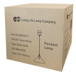 Long Life Lamps Company Vintage Industrial Ceiling Pendant Light Grey Metal Lamp Shade M0095 - thumbnail 9