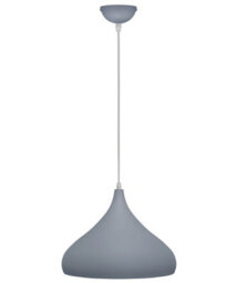 Long Life Lamps Company Vintage Industrial Ceiling Pendant Light Grey Metal Lamp Shade M0095 - thumbnail 4