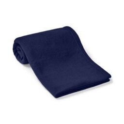 Brand Lab Plain Polar Fleece Dog Blanket Navy (100Cm X 80Cm)