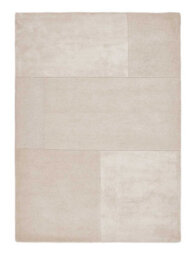 White Viscose , Wool Easy To Clean Geometric Handmade , Luxurious , Modern , Wool Rug For Living Room, Bedroom - 200Cm X 290Cm - thumbnail 6