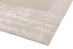 White Viscose , Wool Easy To Clean Geometric Handmade , Luxurious , Modern , Wool Rug For Living Room, Bedroom - 200Cm X 290Cm - thumbnail 2