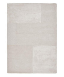 White Viscose , Wool Easy To Clean Geometric Handmade , Luxurious , Modern , Wool Rug For Living Room, Bedroom - 200Cm X 290Cm - thumbnail 1