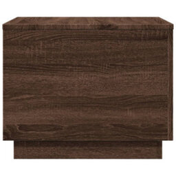 Berkfield Coffee Table With Led Lights Brown Oak 50X50X40 Cm - thumbnail 7