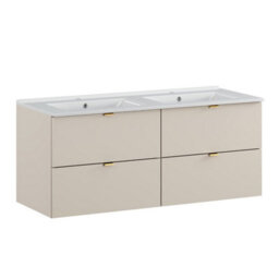 Heze Furniture Dalia Bathroom Cabinet 120Cm With 2 Drawers And Basin In Cashmere - thumbnail 2