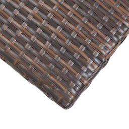 Berkfield Tea Table Brown 50X50X47 Cm Poly Rattan - thumbnail 4