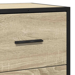Walplus Sideboard Sonoma Oak 68X35X76 Cm Engineered Wood And Metal - thumbnail 8