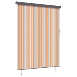 Berkfield Outdoor Roller Blind Manual Yellow And Blue 220 X 250 Cm Fabric - thumbnail 5