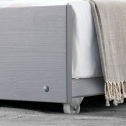 Rest Relax Trent Wooden Guest Single Bed With Trundle Grey - thumbnail 5