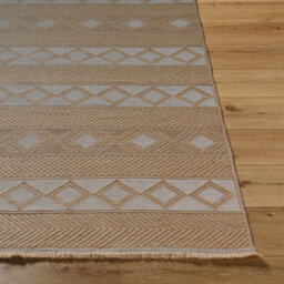 Livabliss Mystery-Washable Tan Beige Ivory Modern Living Dining Jute Rug 79 X 220 Cm Easy Care, Non Shedding - thumbnail 5