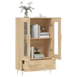 Berkfield Highboard Sonoma Oak 69.5X31X115 Cm Engineered Wood - thumbnail 4