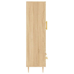 Berkfield Highboard Sonoma Oak 69.5X31X115 Cm Engineered Wood - thumbnail 7