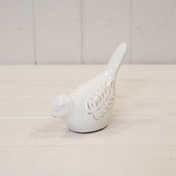 Satchville Ceramic Natural Bird With Olive Branch Detail - thumbnail 1