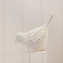 Satchville Ceramic Natural Bird With Olive Branch Detail - thumbnail 2