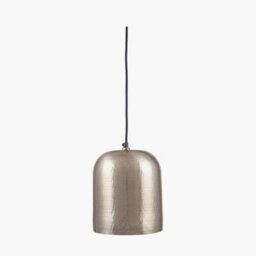 Pacific Lifestyle Kochi Antique Silver Hammered Metal Dome Pendant - thumbnail 5