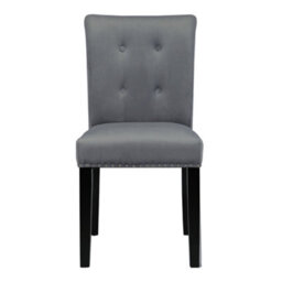 Living And Home Tufted Velvet Chair Dining Chair With Nailhead Trim - thumbnail 2
