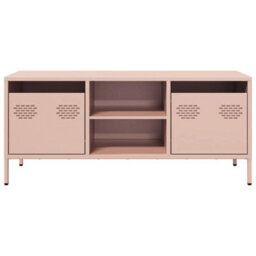 Berkfield Industrial Tv Cabinet Pink 101.5X39X43.5 Cm Cold-Rolled Steel - thumbnail 4