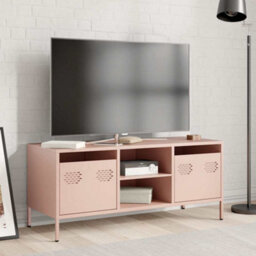 Berkfield Industrial Tv Cabinet Pink 101.5X39X43.5 Cm Cold-Rolled Steel - thumbnail 3