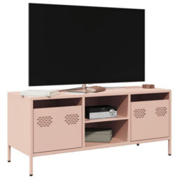 Berkfield Industrial Tv Cabinet Pink 101.5X39X43.5 Cm Cold-Rolled Steel - thumbnail 2
