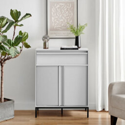 Furniturebox Uk Svit Off-White Small Storage Sideboard - thumbnail 2