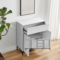 Furniturebox Uk Svit Off-White Small Storage Sideboard - thumbnail 3