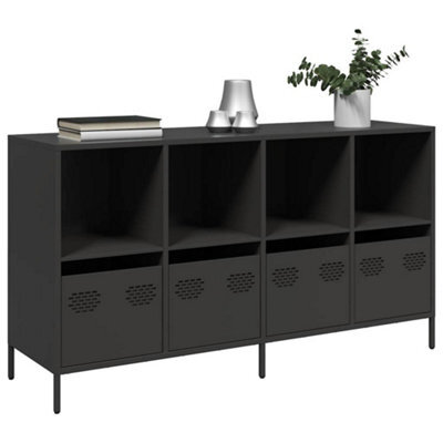 Walplus Sideboard Black 135X39X73.5 Cm Cold-Rolled Steel - image 1